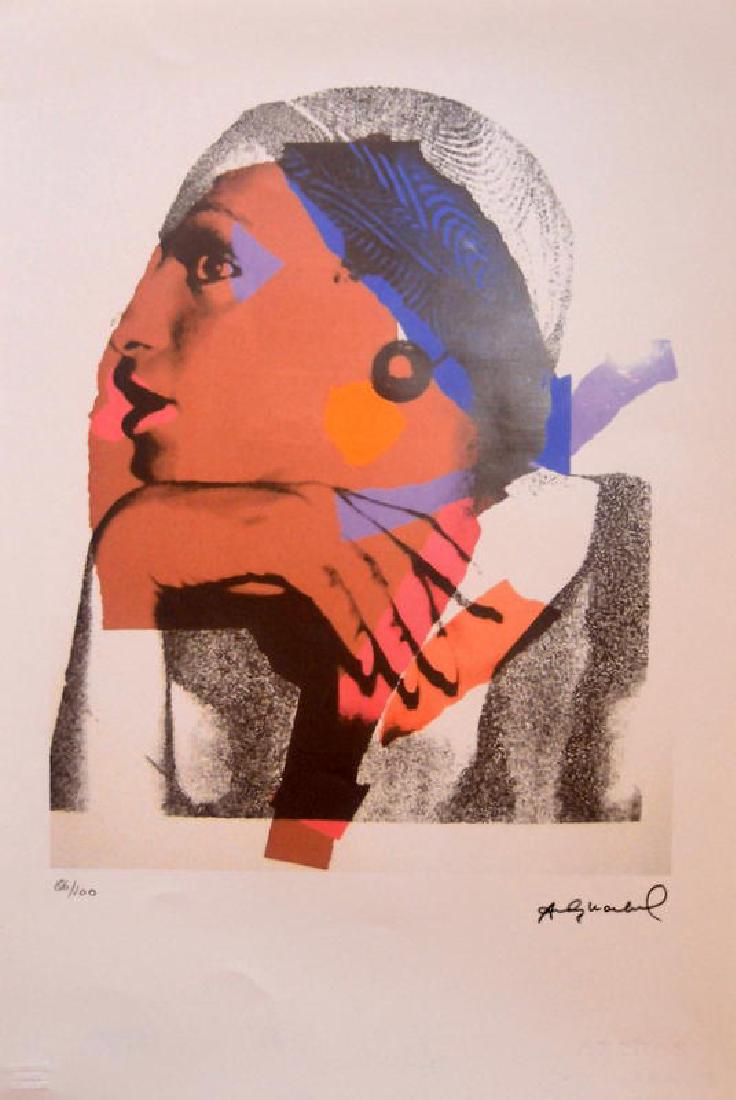 Andy Warhol Lithograph 57 x 38 Arches France Dry stamp (1 of 4)