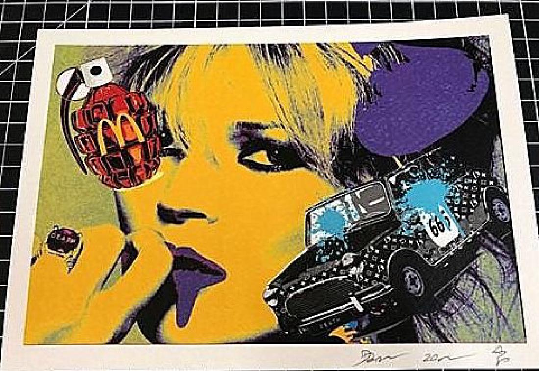 Death NYC Limited Ed Signed Graffiti Painting Pop Art: Death NYC Limited .Ed Signed Graffiti Painting. Pop Art Print.Description: 100% authentic. Lithograph .Size: 21 cm ( 8.27 In )x 15 cm ( 5.91 In ).Edition: Shown in the photo.100 The art print is signe