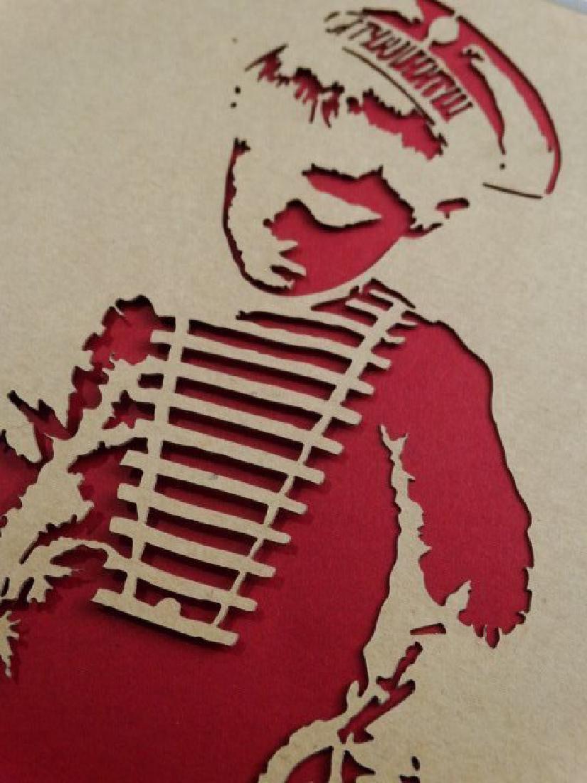 EELUS-2012: EELUS Stencil from 2012.Size:40x30cm with the mat..EELUS is an important street artist like KAWS, Banksy,...