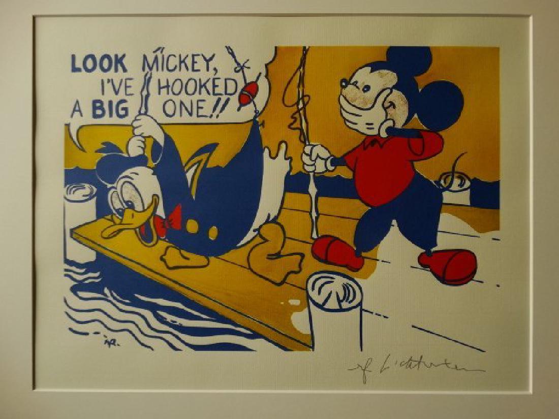 ROY LICHTENSTEIN, LITHOGRAPH, PLATE SIGNED (1 of 5)
