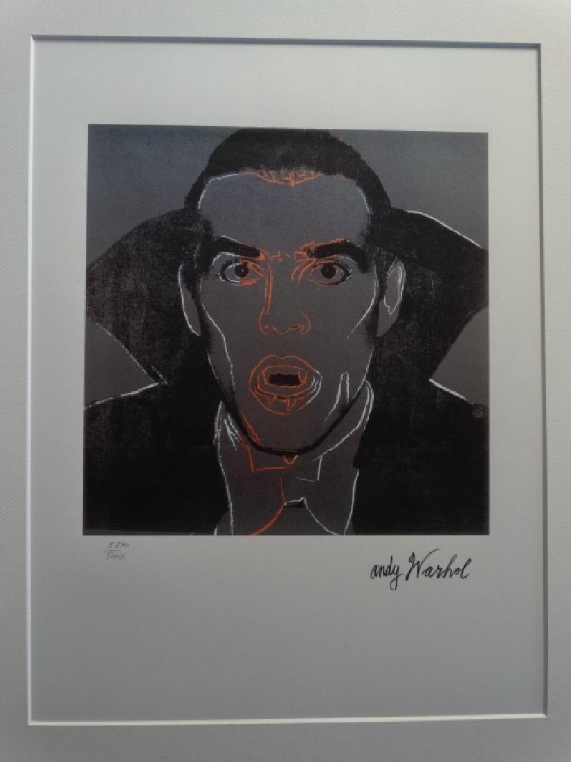 ANDY WARHOL, SIGNED AND HAND NUMBERED (1 of 4)
