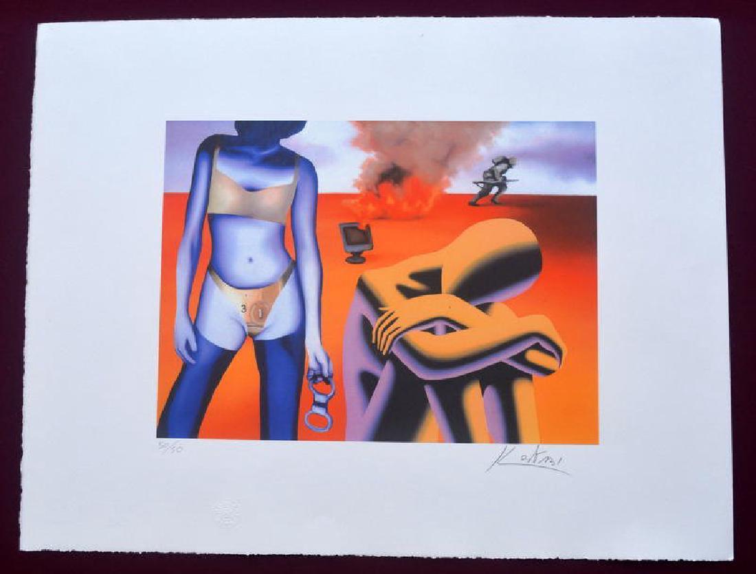 Mark Kostabi,Lithograph, Size : 50 x 65 cm,hand signed (1 of 4)