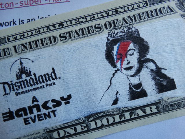 Banksy note (1 of 5)