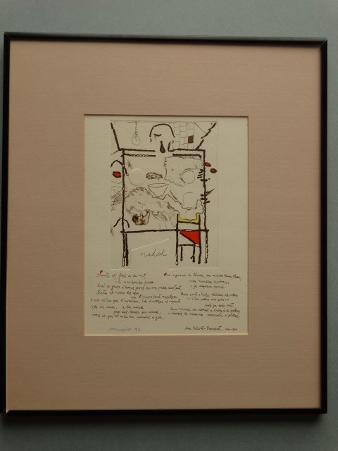 Josep Guinovart-etching: Very good condition, 37x32cmJosep Guinovart is with Pablo Picasso, Eduardo Chillida Tapies or Salvador Dali one of the best artists of the 20th