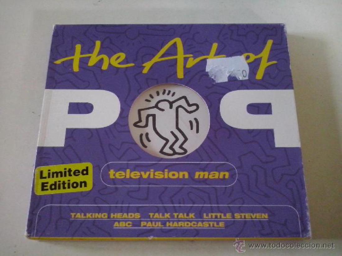 THE ART OF POP Television man .2001 EMI. KEITH HARING: THE ART OF POP Television Man (2001 EMI) KEITH HARING TALKING HEADS BLONDIE ADAM. ANT LITTLE STEVEN. CD MUSIC RECOPILATORIO POP. KEITH HARING COVER AND FOLDER (LIMITED EDITION). WITH TALKING HEADS, BL