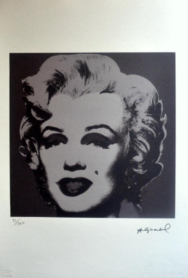 Andy Warhol Lithograph 57 x 38 Arches France (1 of 3)