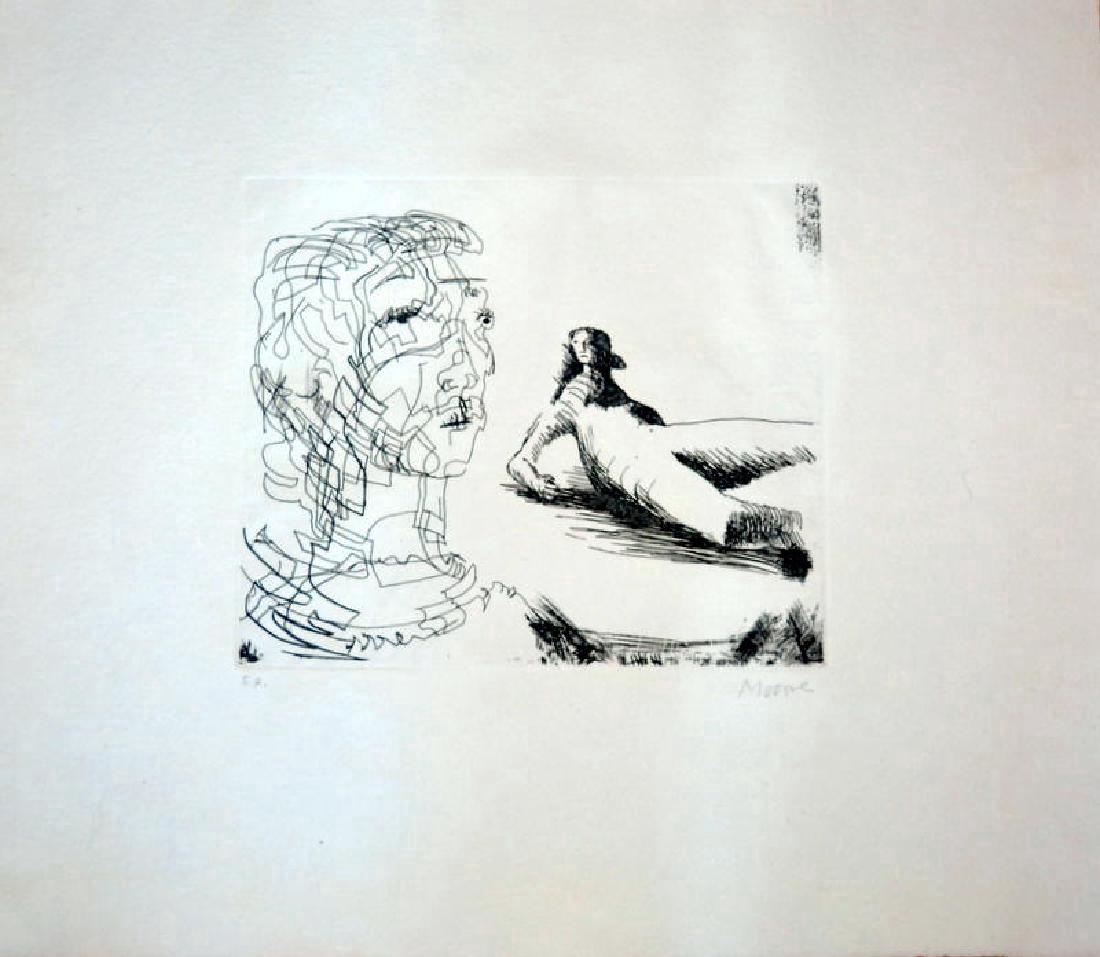 Henry Moore , Engraving, Signed In pencil (1 of 5)