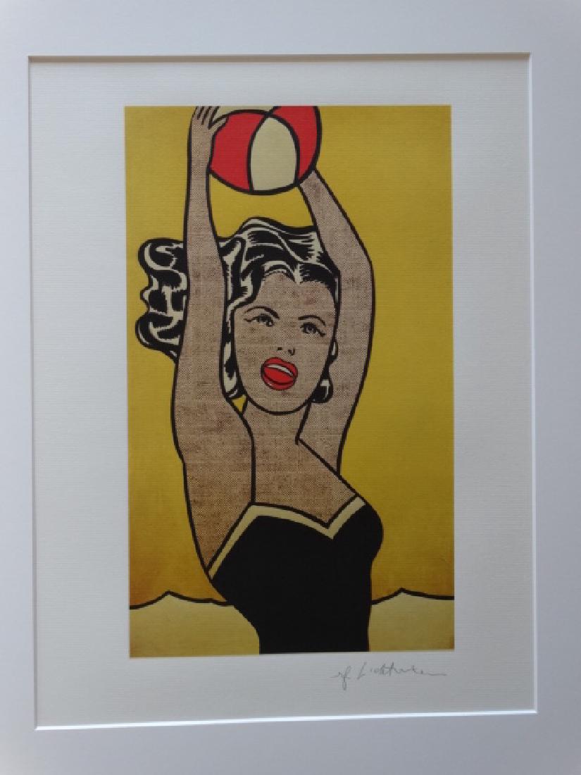 ROY LICHTENSTEIN,  SIGNED IN PRINT, HAND NUMBERED (1 of 3)
