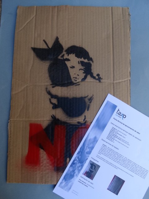 BANKSY NO WAR PLACARD, 2003 (1 of 8)