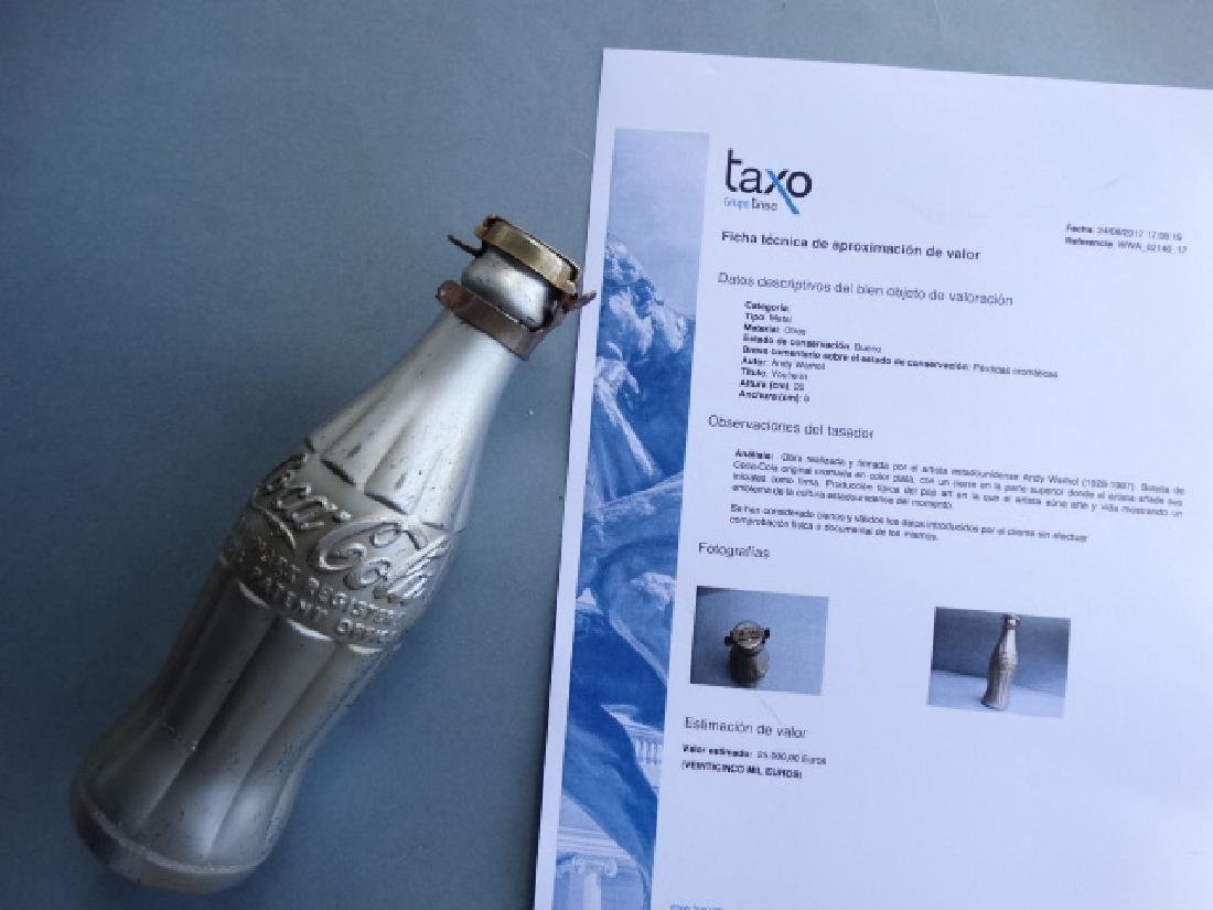 Andy Warhol, sculpture, Coca Cola-Bottle, hand signed (1 of 10)