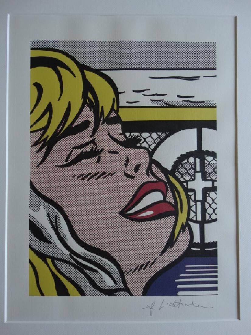 ROY LICHTENSTEIN, LITHOGRAPH, PLATE SIGNED (1 of 4)