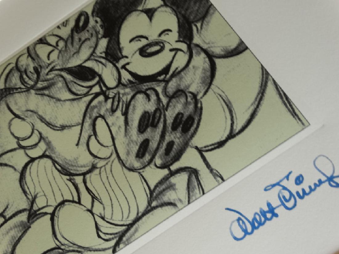 WALT DISNEY, MICKEY MOUSE, ETCHING: WALT DISNEY, MICKEY MOUSE, ETCHING, 50X40CM WITH THE MAT