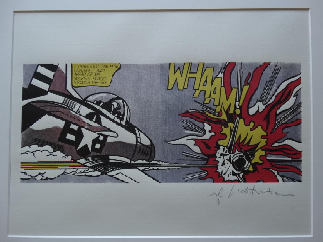 ROY LICHTENSTEIN, LITHOGRAPH, PLATE SIGNED (1 of 3)