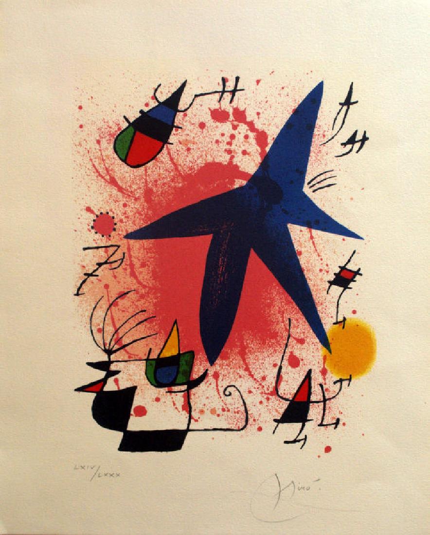 Joan Miro, Lithograph, Signed by hand (1 of 2)