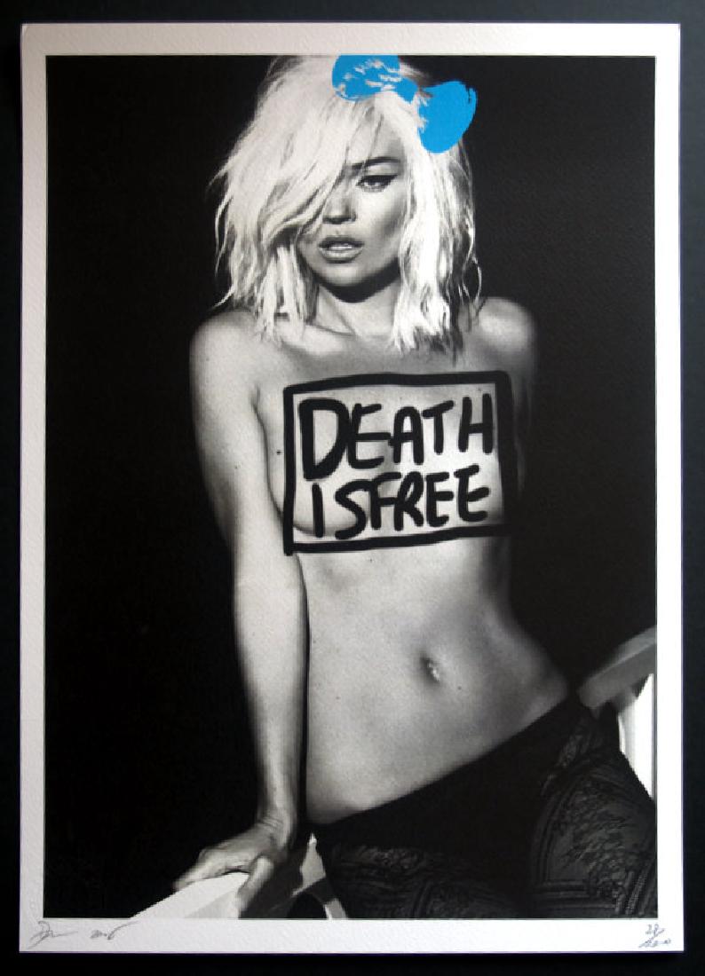 Death NYC Ltd Ed 45x32cm LARGE Signed Graffiti Pop Art (1 of 4)