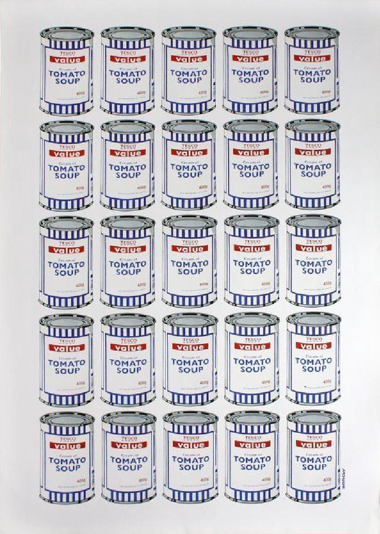 Banksy Soup cans POW Lithograph Poster Plate Signed (1 of 3)