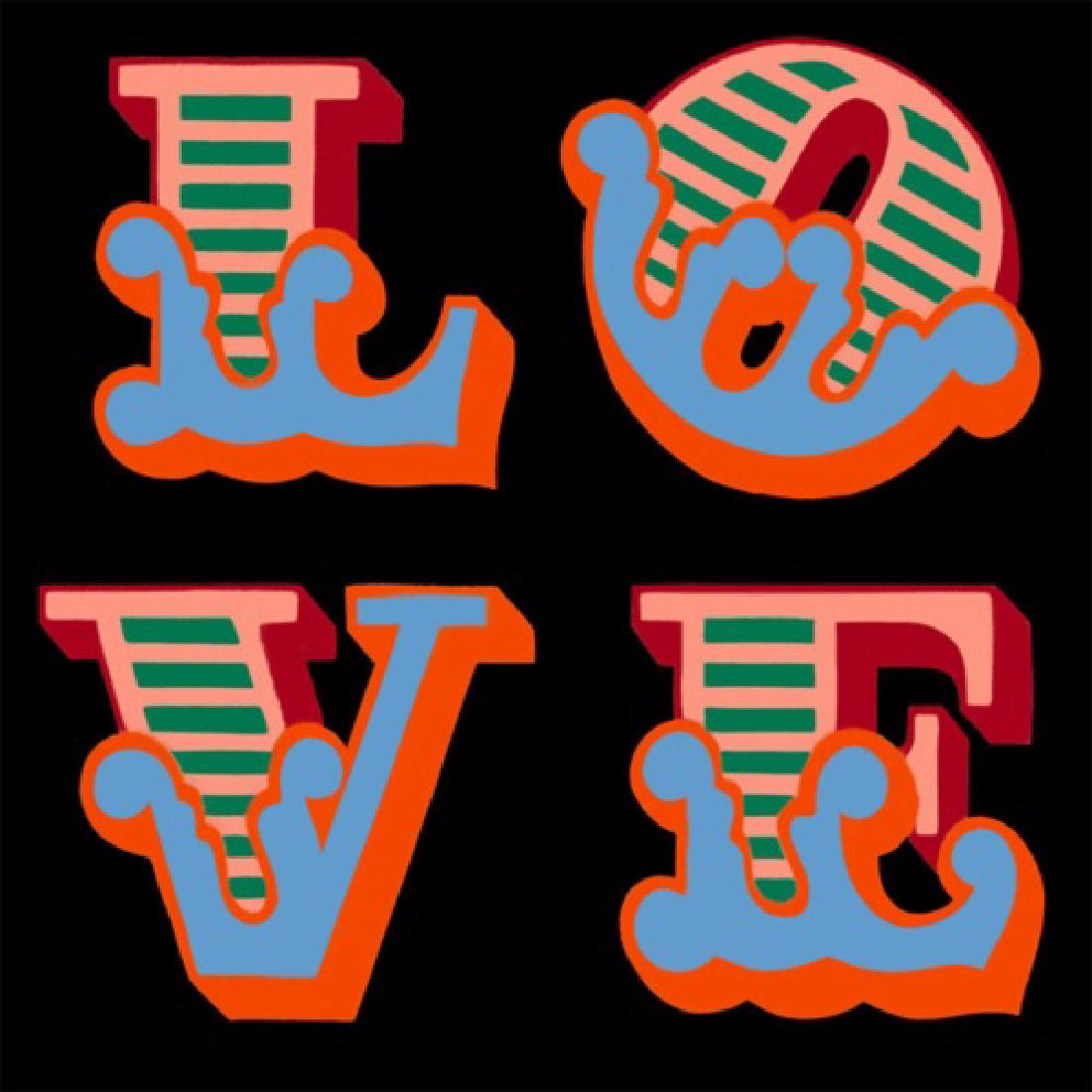 Ben Eine signed love lenticular Inc pics change, (1 of 2)