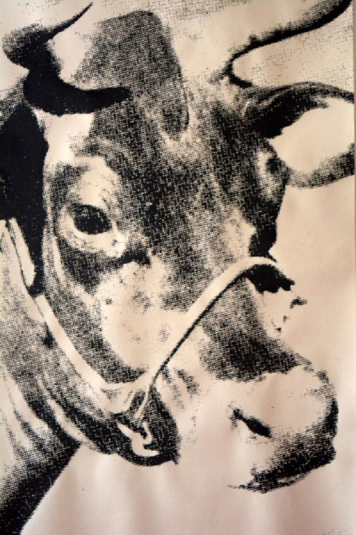 Andy Warhol Cow, screenprint, 1976 Biennale (1 of 4)