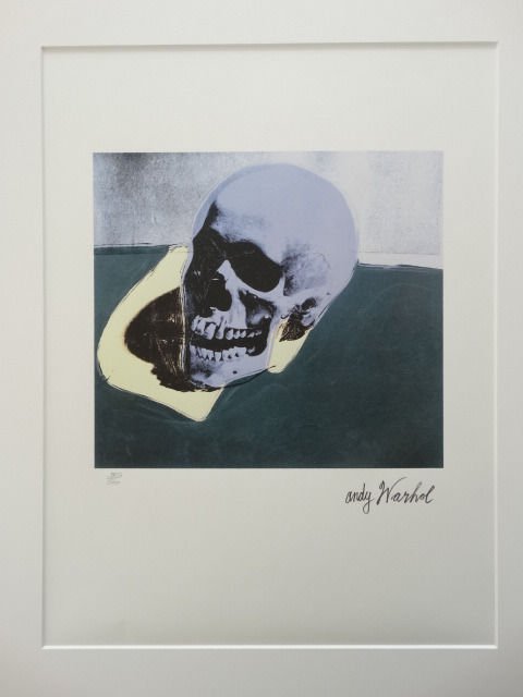 ANDY WARHOL SKULL SIGNED + HAND NUMBERED (1 of 5)