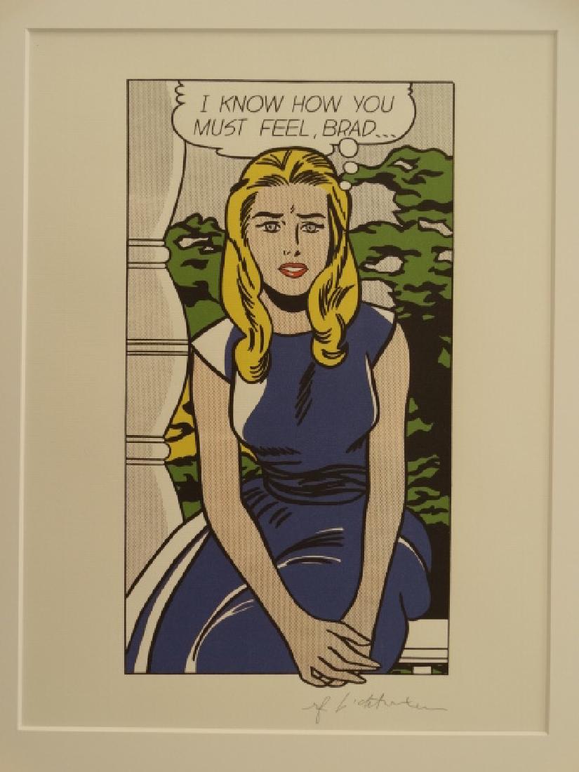 ROY LICHTENSTEIN, SIGNED IN PRINT: Roy Lichtenstein, 50x40cm, signed in print. Shipping and removal of goods: Novartia offers IN-HOUSE shipping. All property is to be packed, shipped or transported at the risk and expense of the purcha