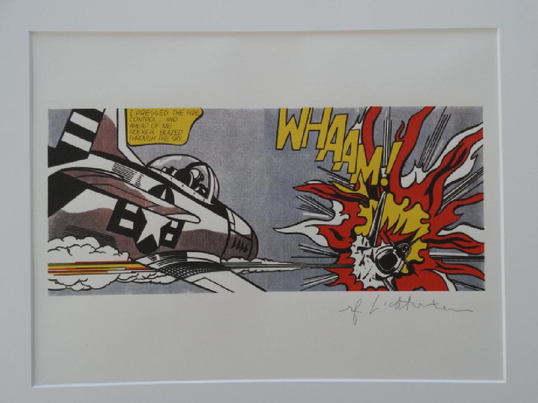 ROY LICHTENSTEIN, SIGNED IN PRINT: Roy Lichtenstein, 50x40cm, signed in print. Shipping and removal of goods: Novartia offers IN-HOUSE shipping. All property is to be packed, shipped or transported at the risk and expense of the purcha