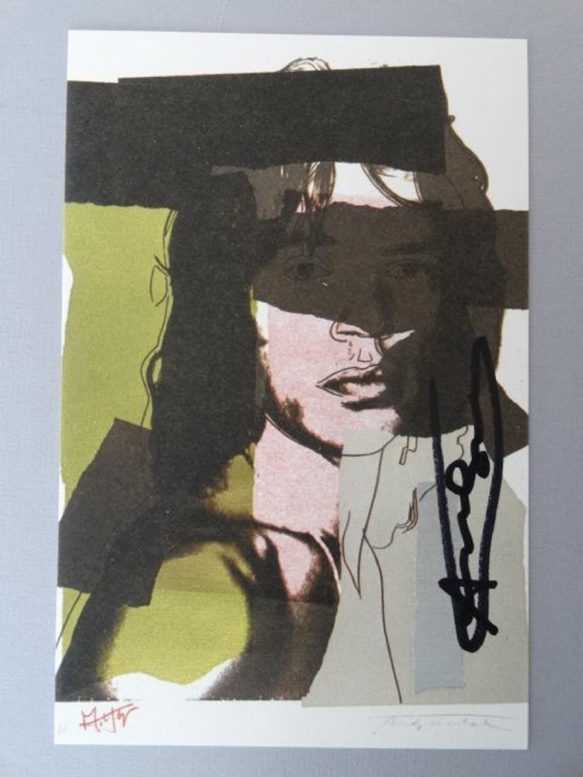 Andy Warhol hand signed- Mick Jagger (1 of 5)