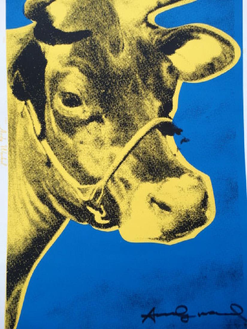 ANDY WARHOL, COW, SERIGRAPHY, HAND SIGNED (1 of 5)