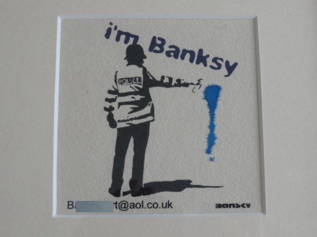BANKSY COP, BANKSY WALLED OFF HOTEL INTEREST (1 of 7)