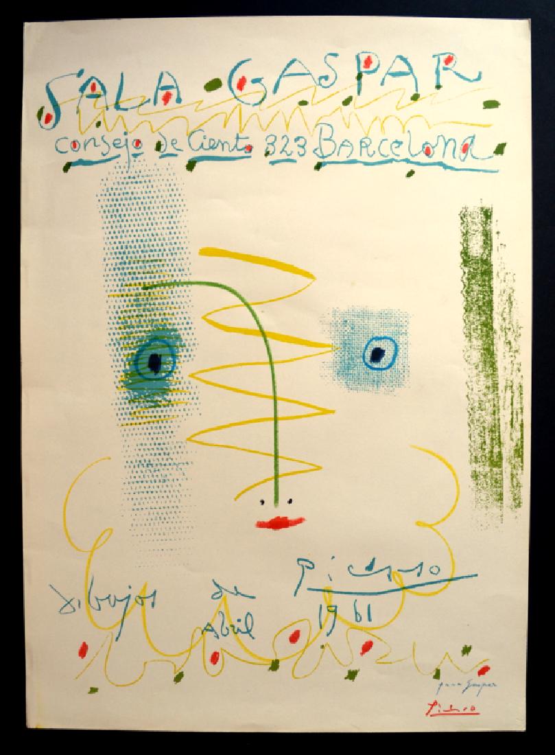 PABLO PICASSO, drawing of waxes attributed to Picasso (1 of 6)