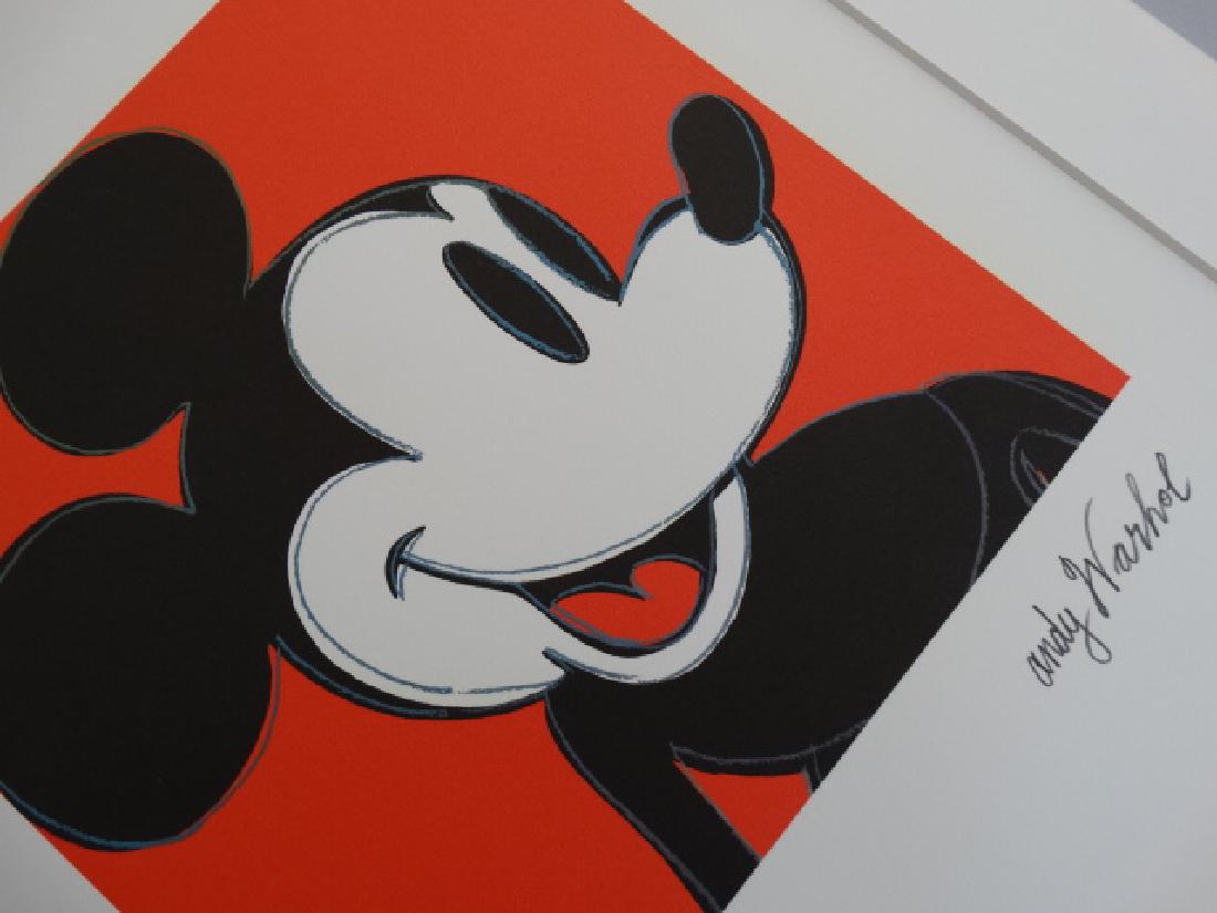 ANDY WARHOL, MICKEY MOUSE, SIGNED, NUMBERED (1 of 5)