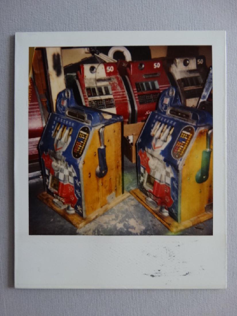 Andy Warhol, polaroid photograph: Measures: 4 x 3 inches (ca 11x 9cm),only one stamped Andy Warhol on backside. All property is to be packed, shipped or transported at the risk and expense of the purchaser. Invoices will be adjusted w