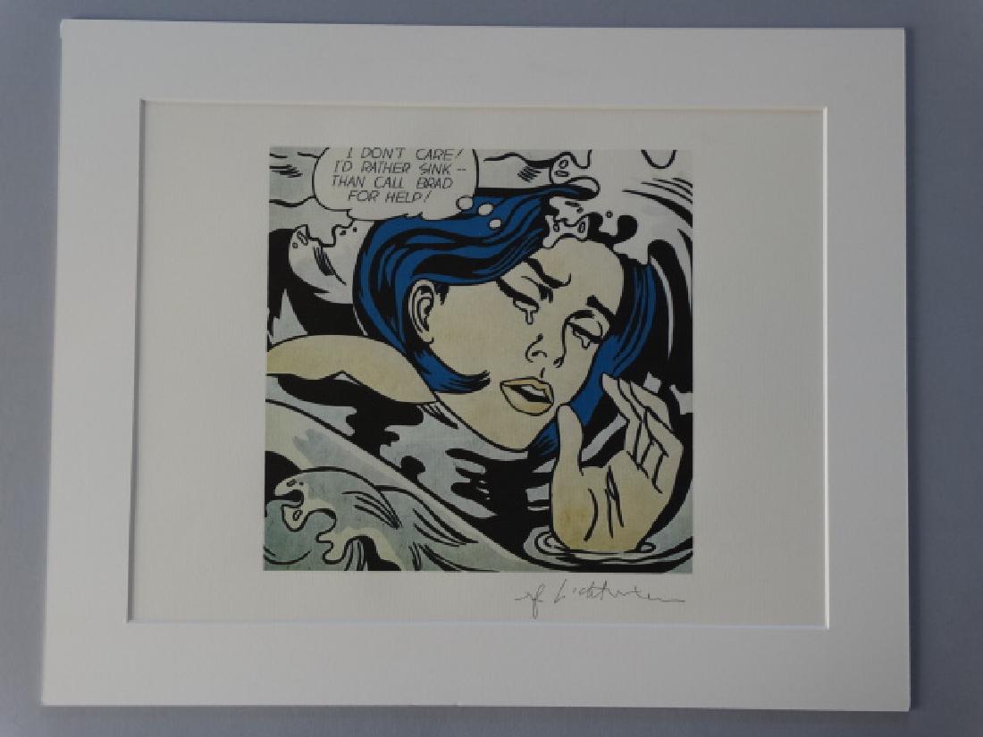 ROY LICHTENSTEIN, SIGNED IN PRINT: Roy Lichtenstein, 50x40cm, signed in print. Shipping and removal of goods: Novartia offers IN-HOUSE shipping. All property is to be packed, shipped or transported at the risk and expense of the purcha