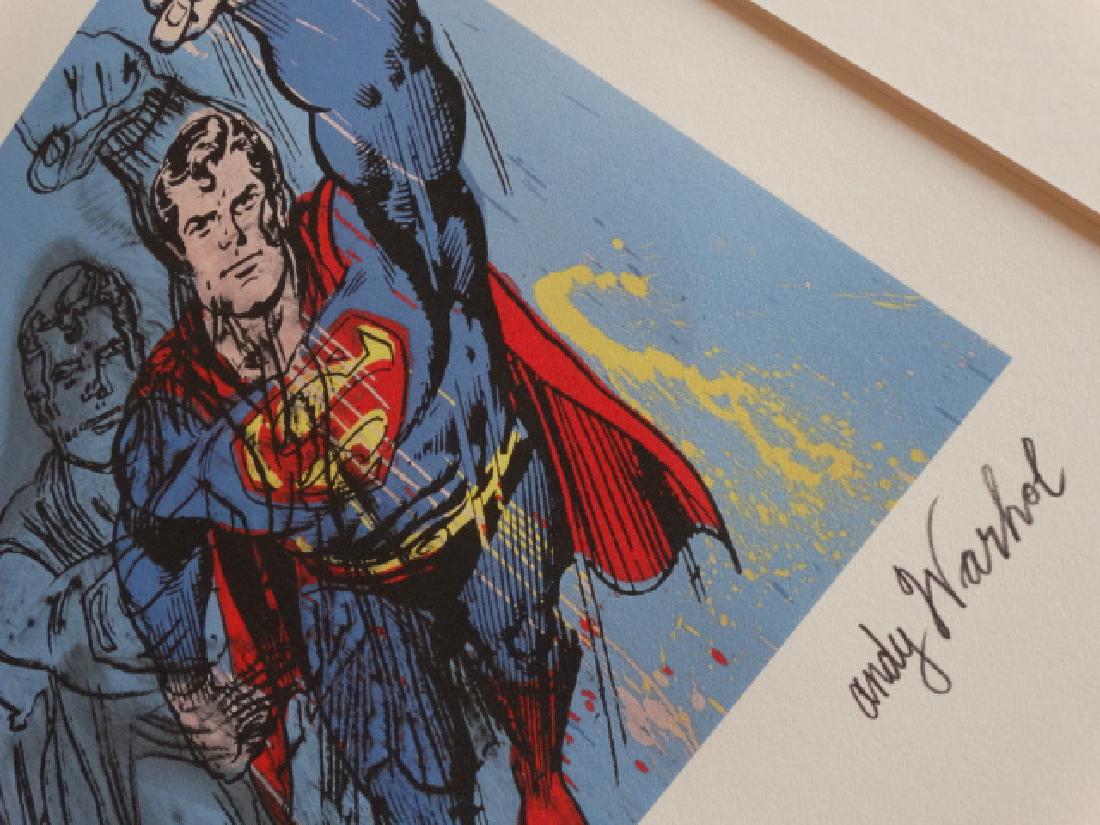 ANDY WARHOL,  SUPERMAN, SIGNED, NUMBERED (1 of 2)