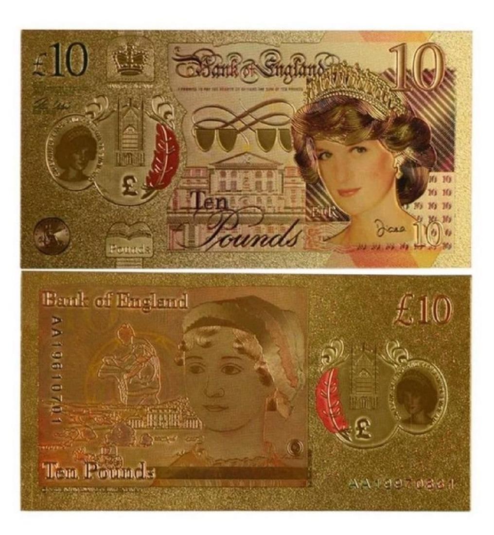 BANKSY DISMALAND, Princess Diana 24k gold,Certificate: BANKSY DISMALAND, From BANKSY Tropicana show Dismaland in 2015 at Weston Super Mare..A great Banksy Souvernir... Plus a Princess Diana 24k gold Ten Pound Note.'Mint' Sealed, unopened with...Certificat
