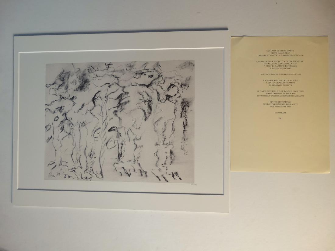 Willem de Kooning - Untitled, 1985+Justification: Lithograph on Fabriano paper -Lithograph, signed in print and numbered 158/2500 ex. , dated 1985.Dimensions: 50 x 40 cm.In good condition.