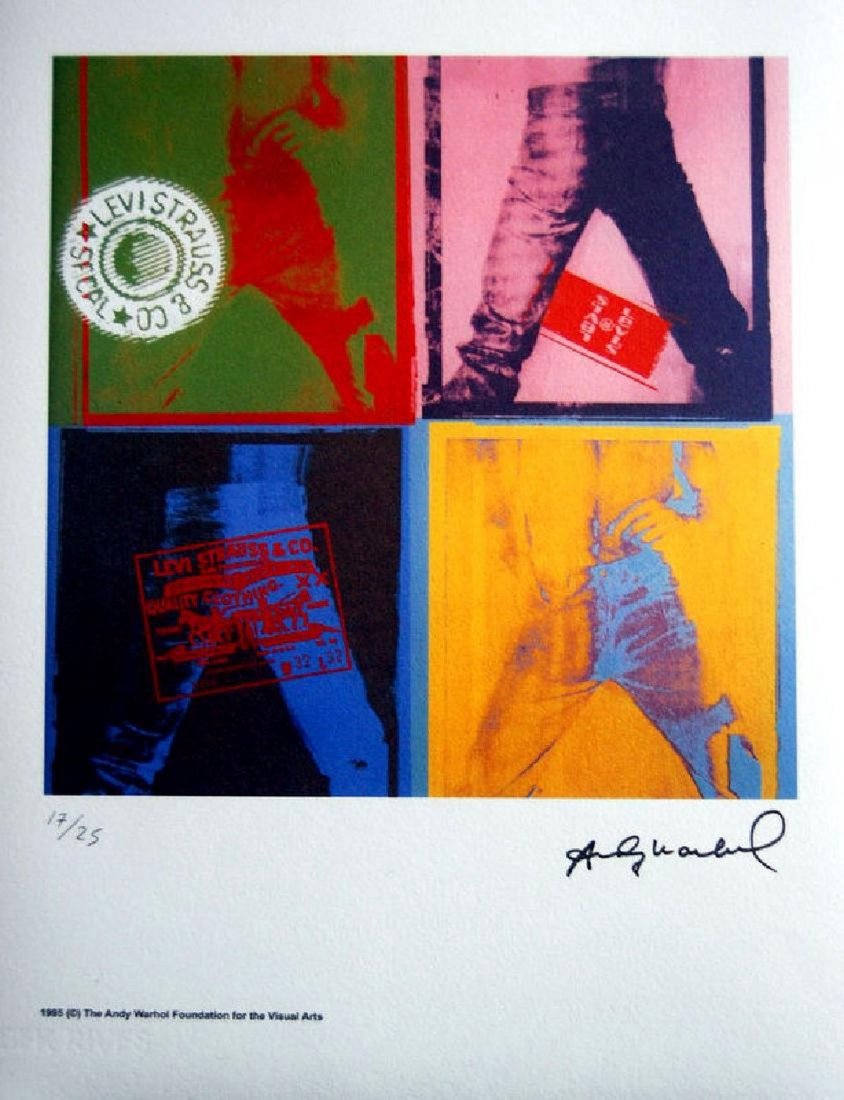 ANDY WARHOL - Lithograph - Paper BFK. Signed and (1 of 2)