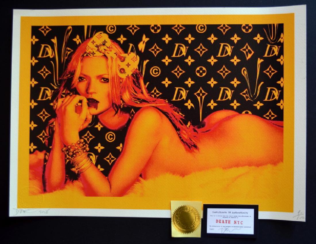 Death NYC Ltd Ed 45x32cm LARGE Signed Graffiti Pop Art (1 of 4)