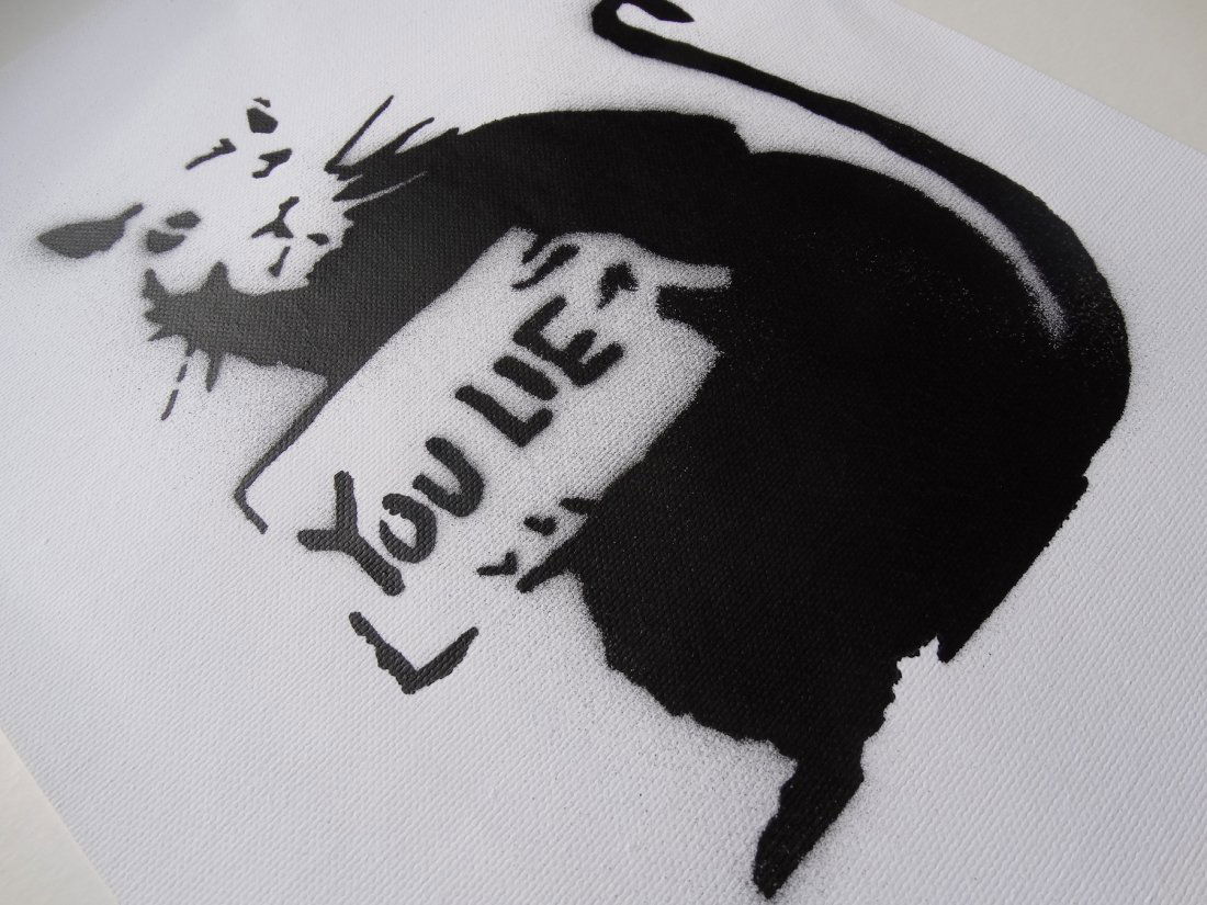 Banksy, spray graffiti art (1 of 4)