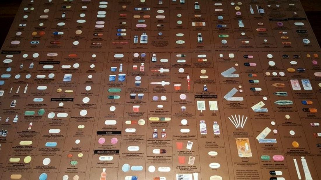 Damien Hirst Pharmacy Panel bronze. - Limited Edition (1 of 4)