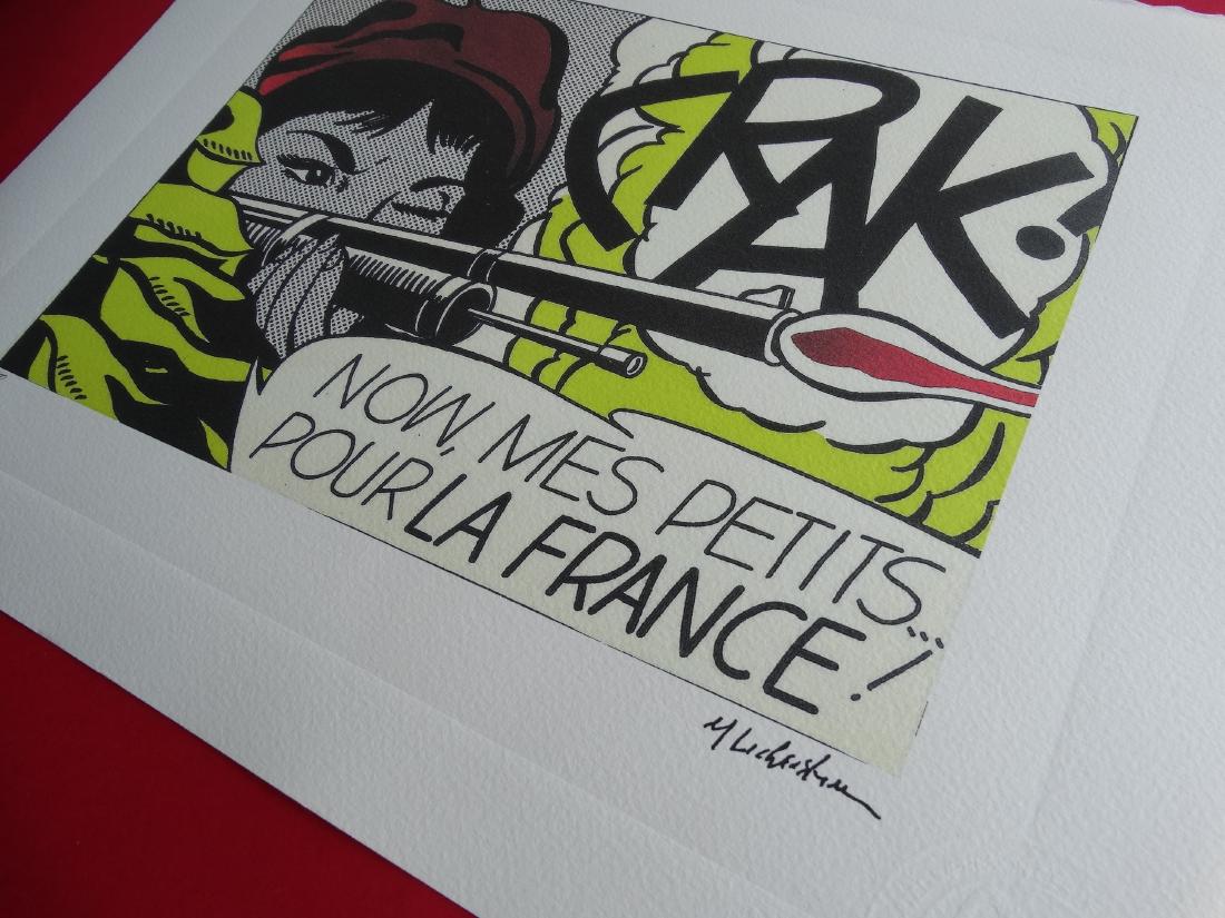 Roy Lichtenstein PLATE SIGNED AND HAND NUMBERED (1 of 5)