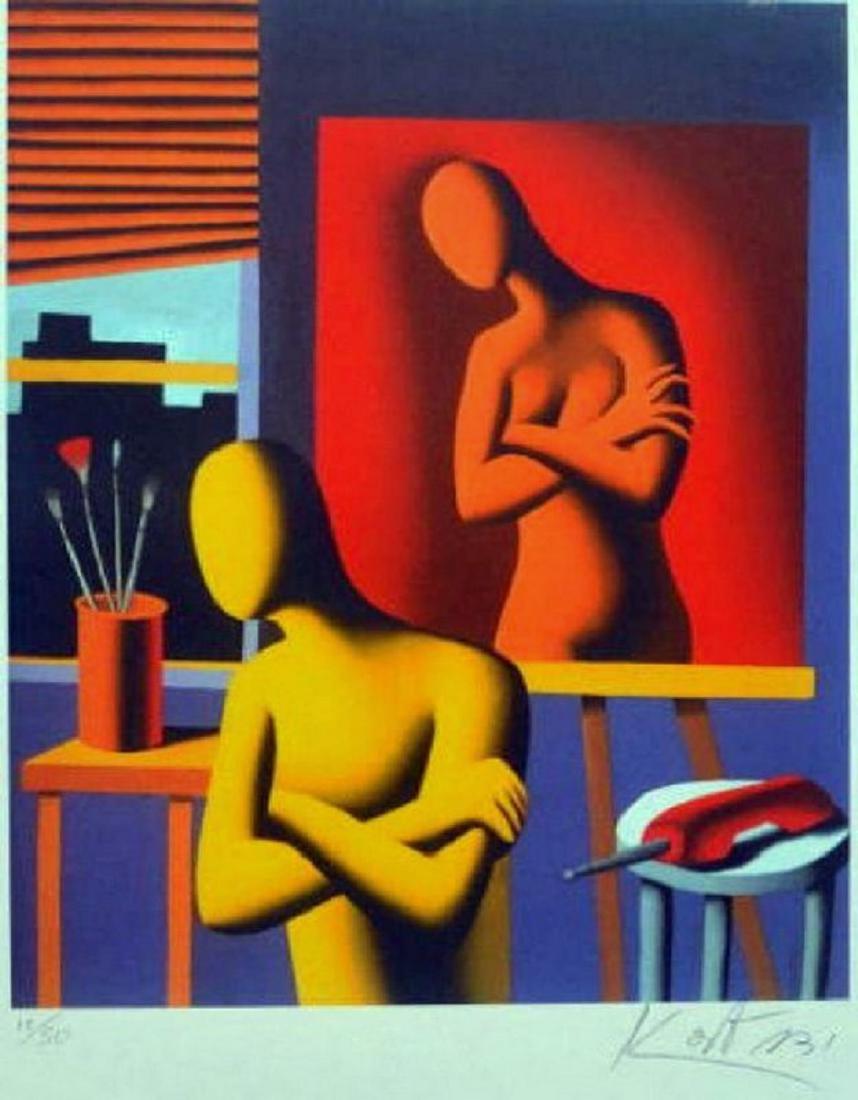 Mark Kostabi,Lithograph, Size : 50 x 65 cm,hand signed (1 of 3)