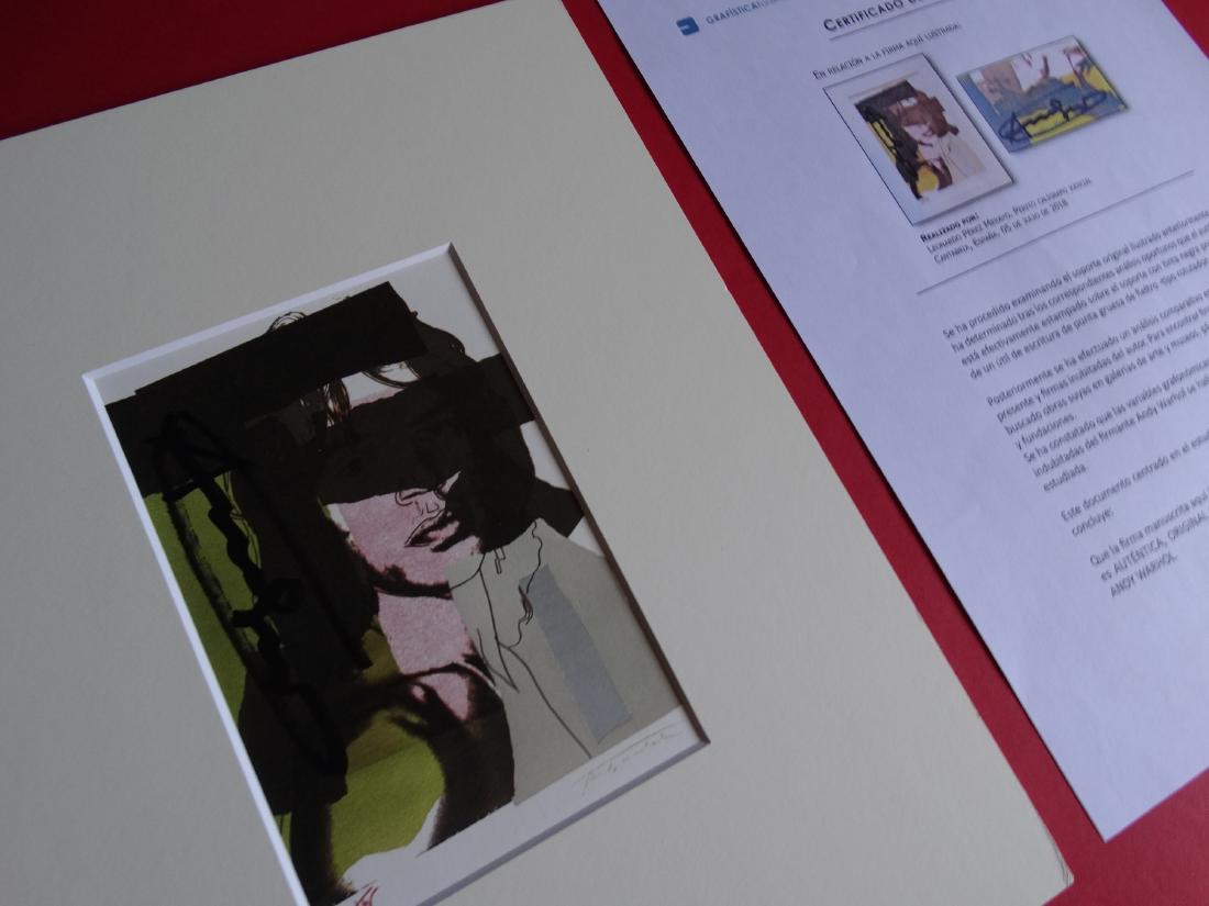 Andy Warhol hand signed- Mick Jagger (1 of 7)