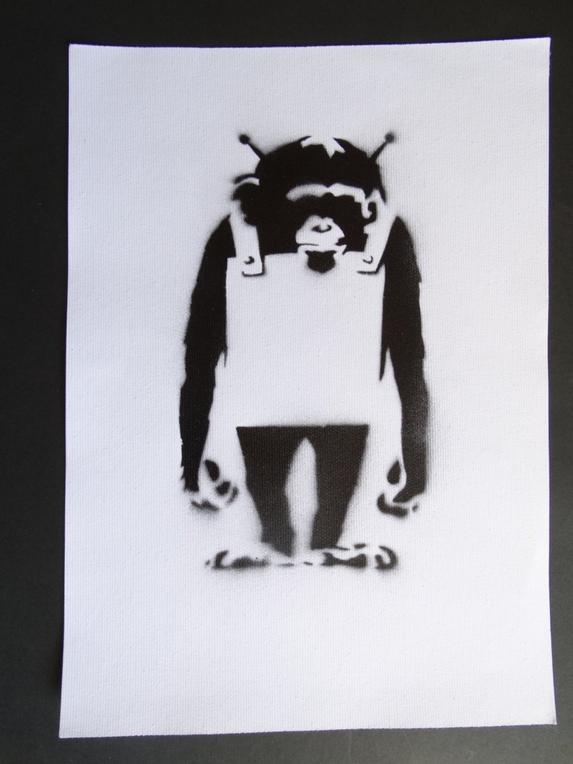 Banksy, spray graffiti art (1 of 5)