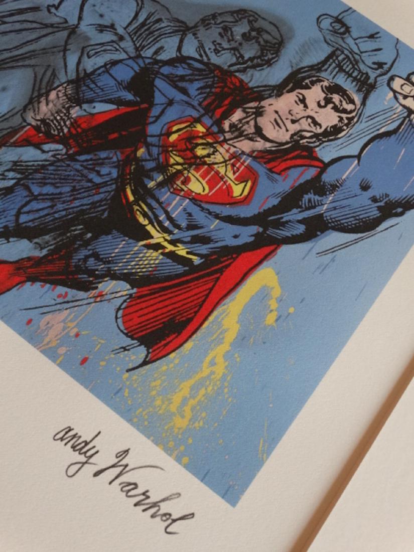 ANDY WARHOL,  SUPERMAN, SIGNED, NUMBERED (1 of 2)