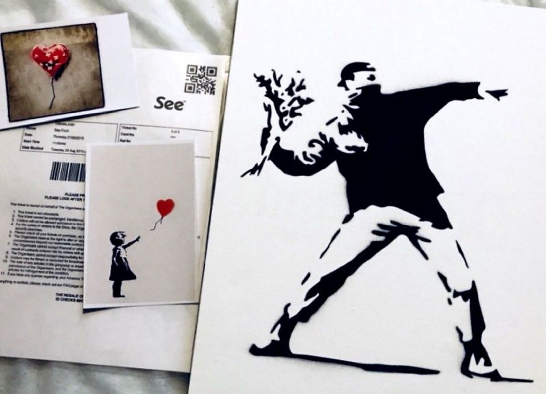 Banksy original Dismaland Canvas, Signed (1 of 5)