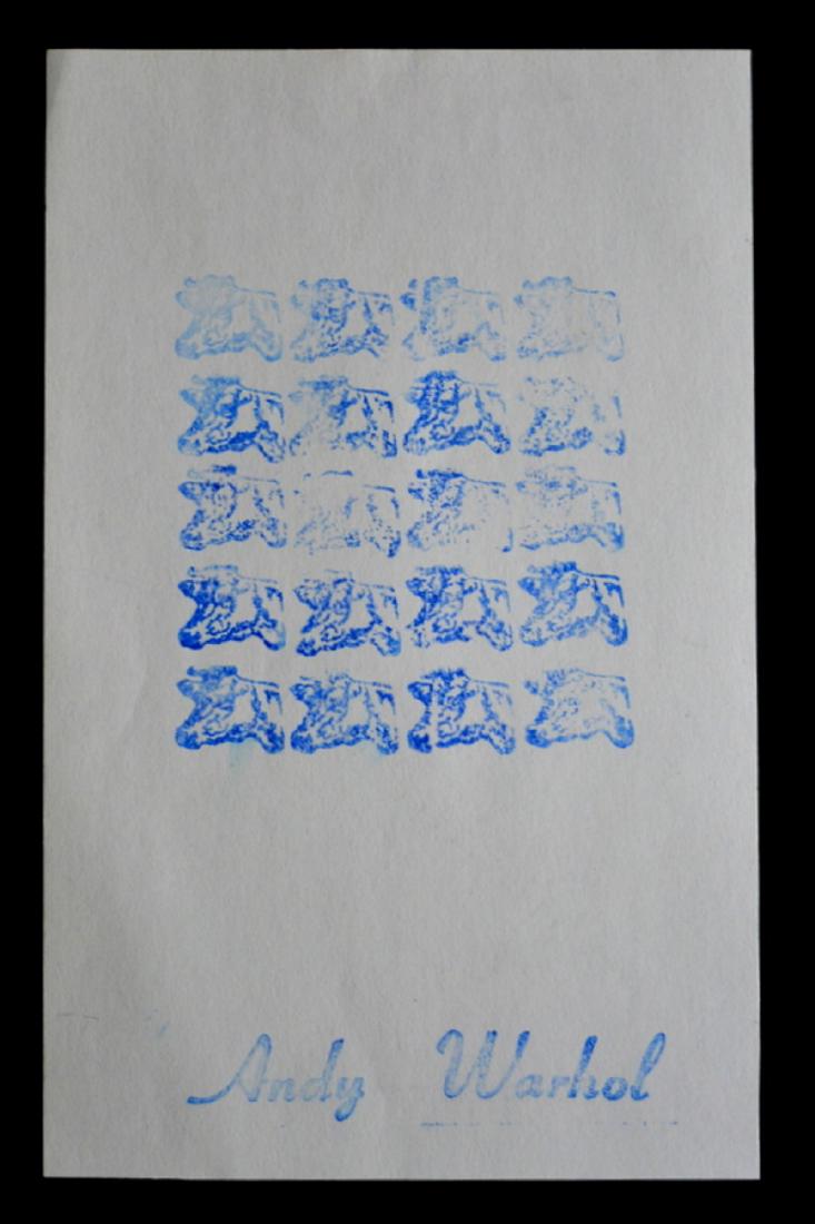 Andy Warhol, print with William Kazt stamp, 1967 (1 of 3)
