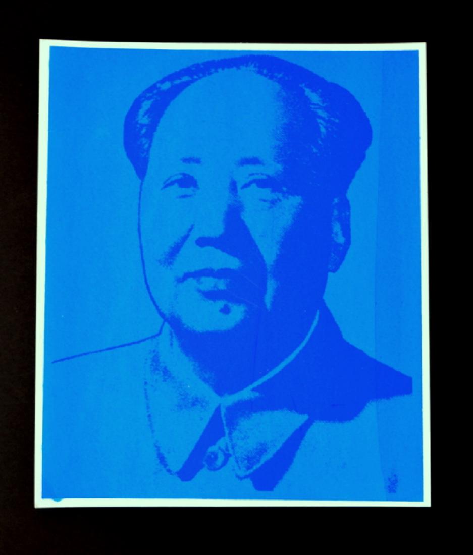 Andy Warhol "Mao Red" Silk Screen Print: Andy Warhol "Mao Red" Silk Screen Print. Measures: 30 x 25.5 cm. Seal on the back ANDY WARHOL. support, cardboard. Year 1972