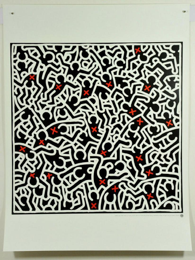 Keith Haring, Untitled (1985), Poster 60 x 80 cm: Keith Haring, Untitled (1985), Art Print Poster 60 x 80 cm. Artist: Keith Haring. Title: untitled (1985). Period: 1980s. Condition: New. Size: 80 x 60 cm. Art print poster.