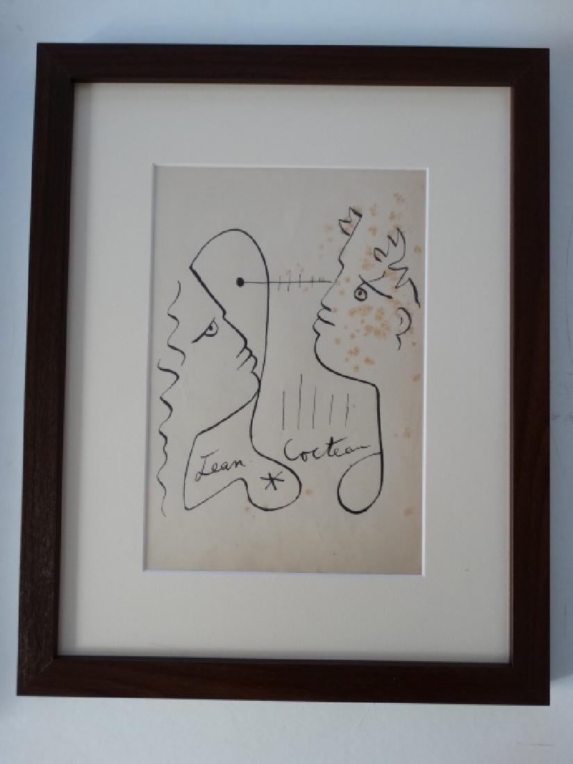 Jean Cocteau: Jean Cocteau, drawing, 33x42cm, 17'5x26cm paper