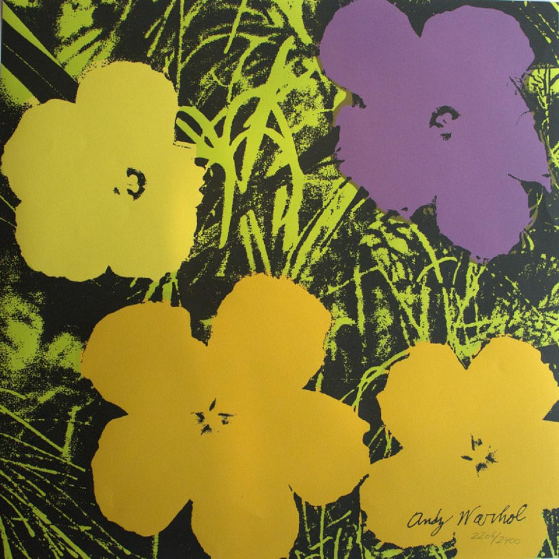 Andy Warhol, Poppy Flowers , CMOA. numbered, 60 x 60: Autor: Andy Warhol (EEUU, 1928-1987). Titulo: Poppy Flowers - #06. litografia en papel artesanal firmada en plancha. Numerada 2206/2400. Edicion limitada de Museum of Art, Carnegie Institute Pittsburg